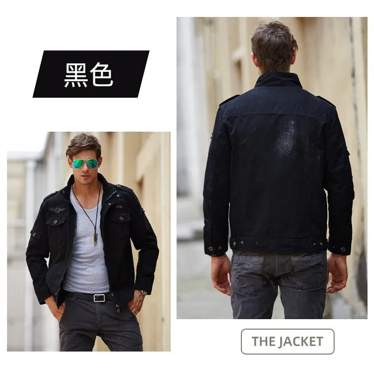 INSOCK-Men's military style casual jacket for autumn & winter.