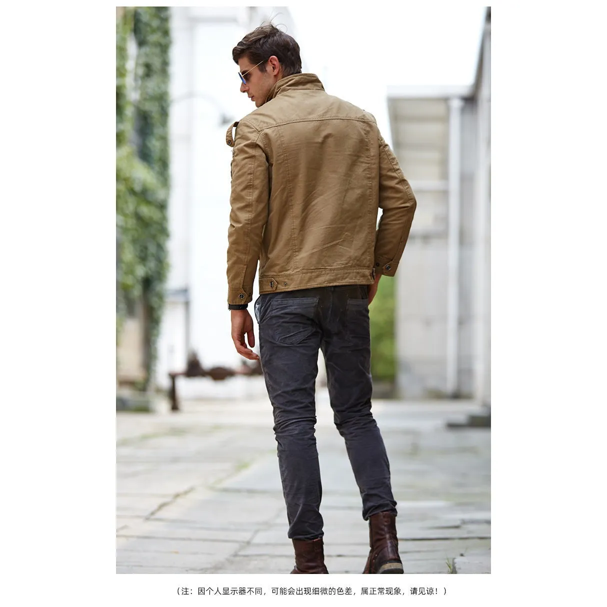 INSOCK-Men's military style casual jacket for autumn & winter.