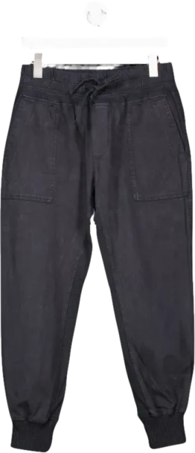 James Perse Black Mixed Media Pant UK 8