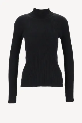 Longsleeve mit Rollkragen in Schwarz