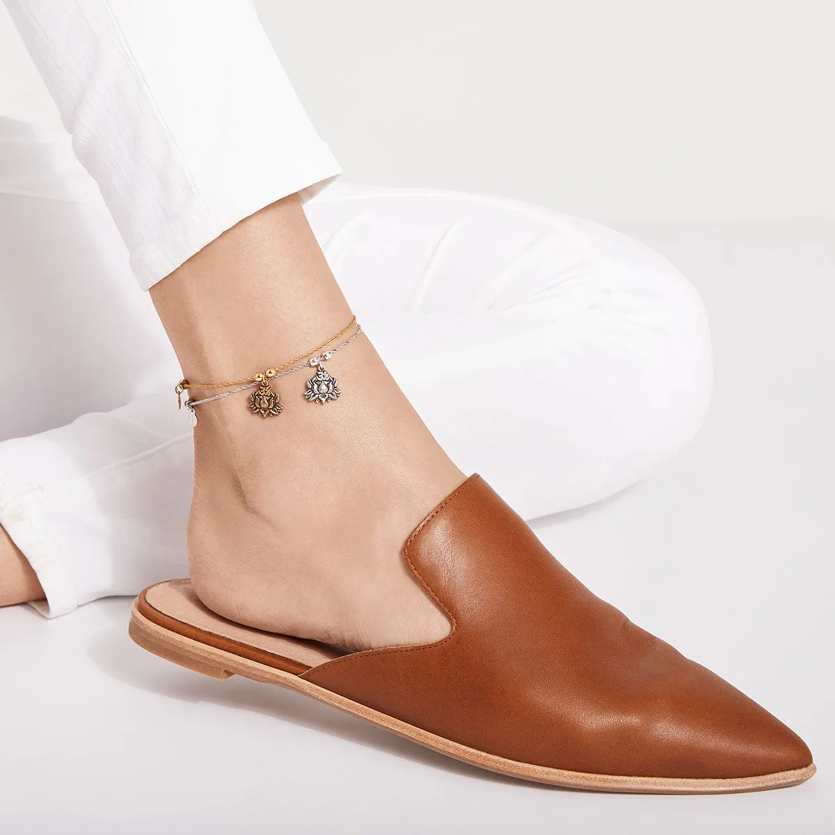 Lotus Peace Petals Anklet