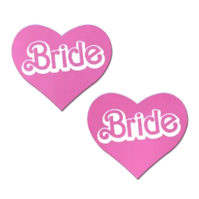 Love: 'Bride' Doll Pasties Pink Iconic Heart Nipple Covers