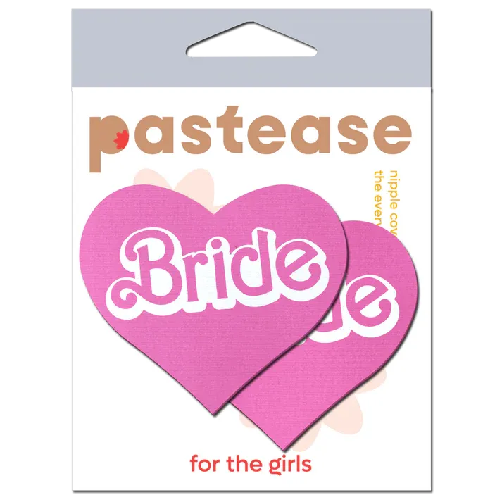 Love: 'Bride' Doll Pasties Pink Iconic Heart Nipple Covers