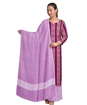 Magenta  handwoven cotton nuapatna dress material