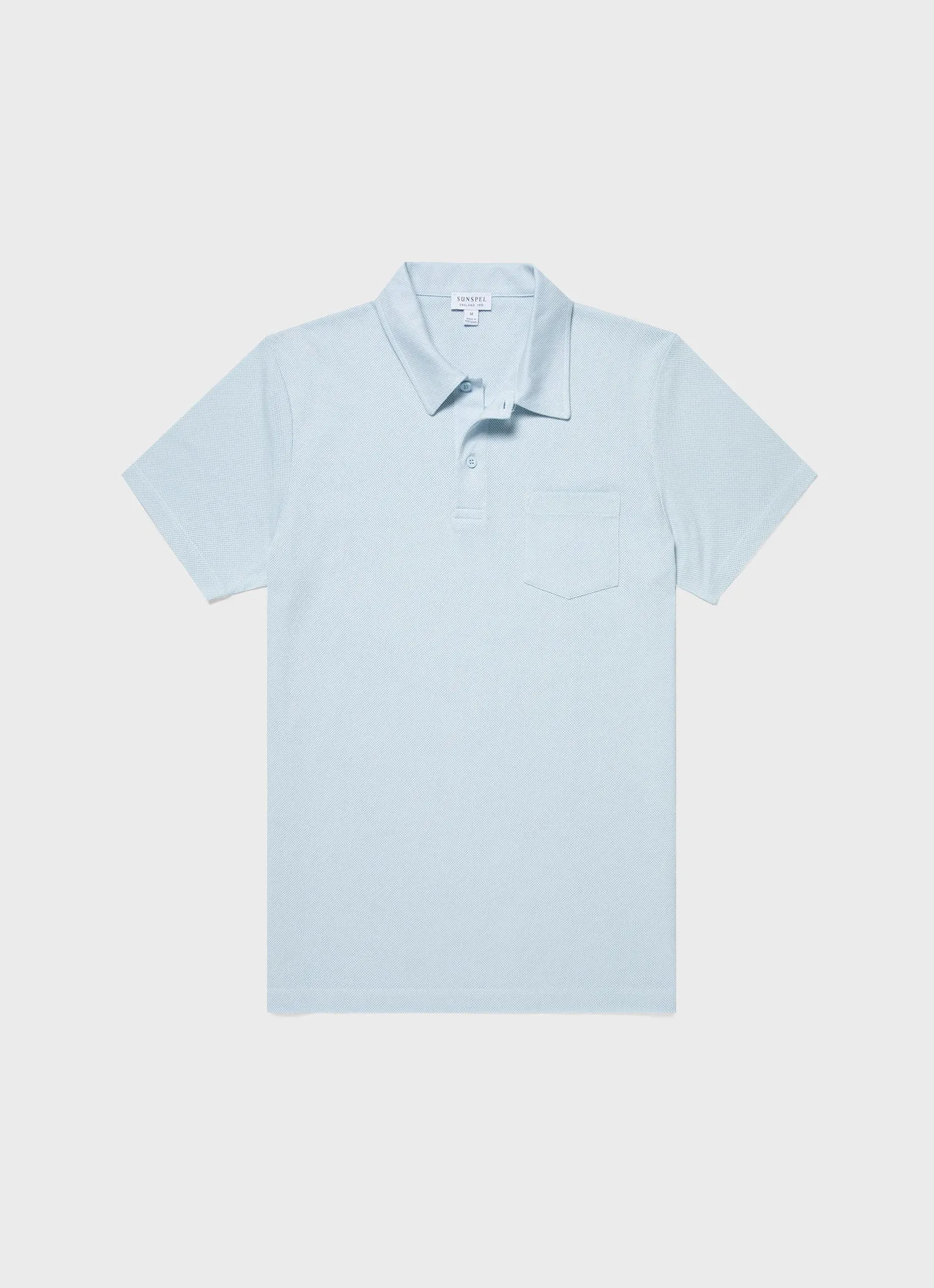 Men's Riviera Polo Shirt in Light Blue