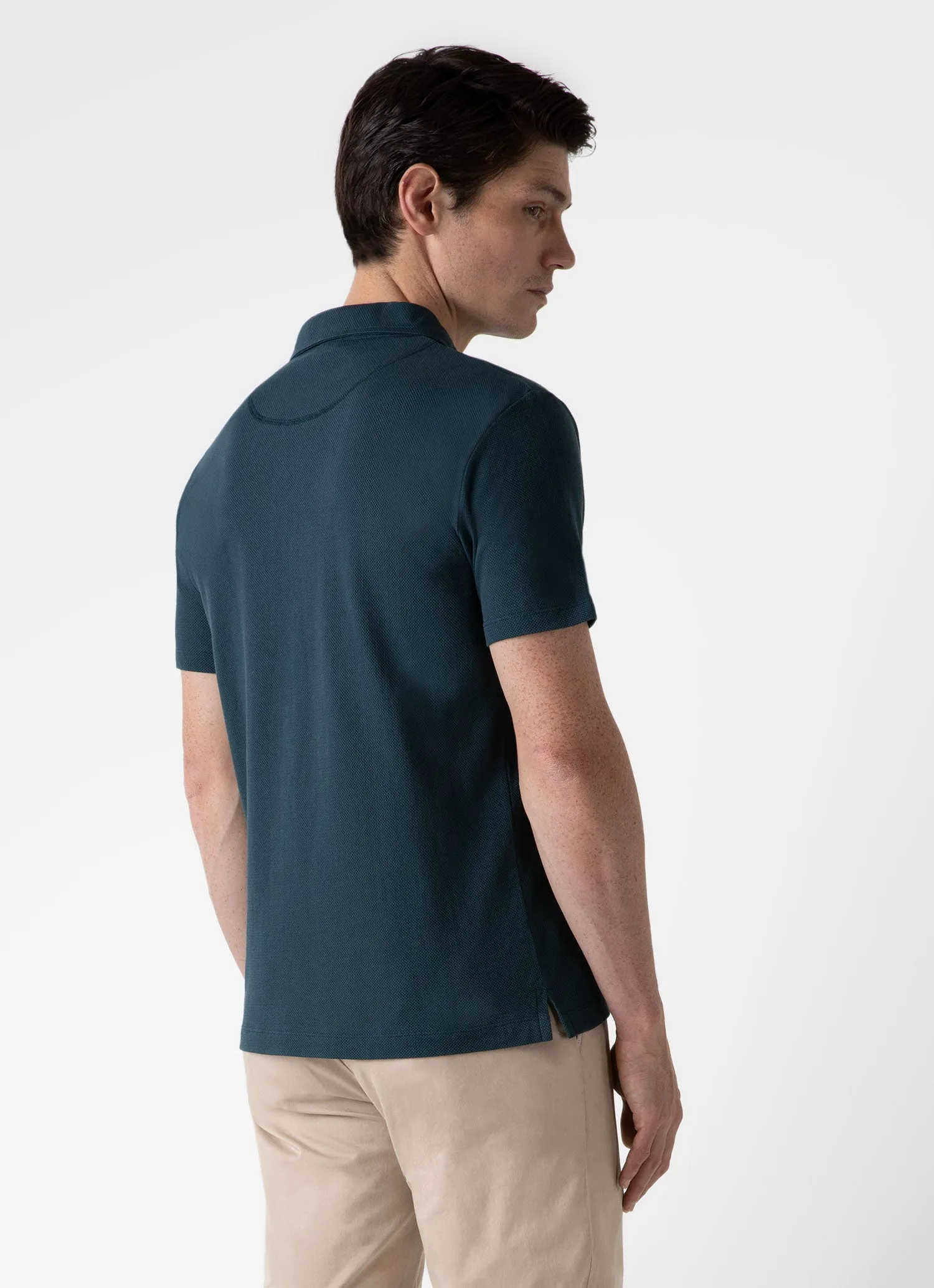 Men's Riviera Polo Shirt in Peacock