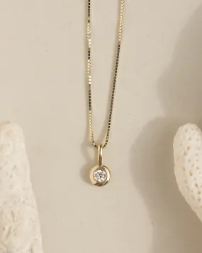 Mini Diamond Drop Necklace