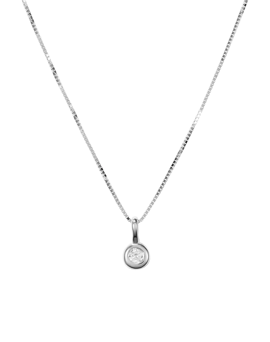 Mini Diamond Drop Necklace