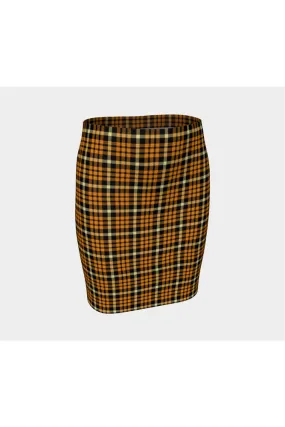 Monarch Plaid Fitted Skirt