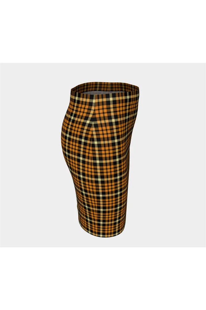 Monarch Plaid Fitted Skirt