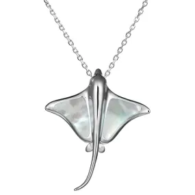 Mother of Pearl Eagle Ray Pendant