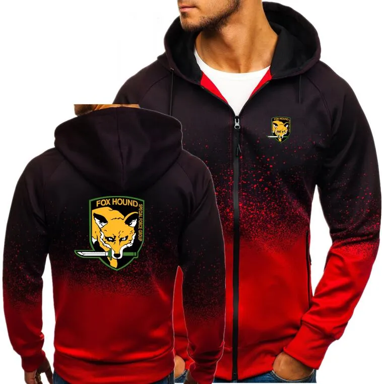 Navy seals Autumn Men Hoodies Zipper Gradient Sweatshirt