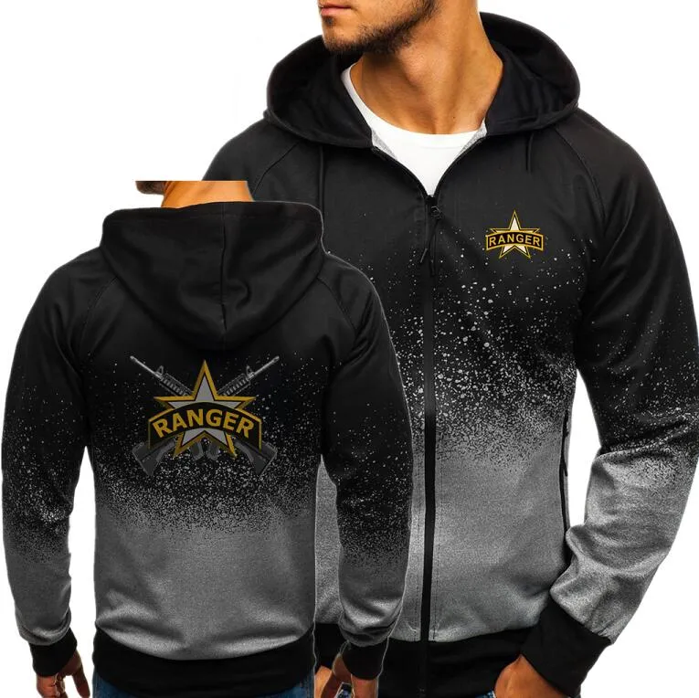 Navy seals Autumn Men Hoodies Zipper Gradient Sweatshirt