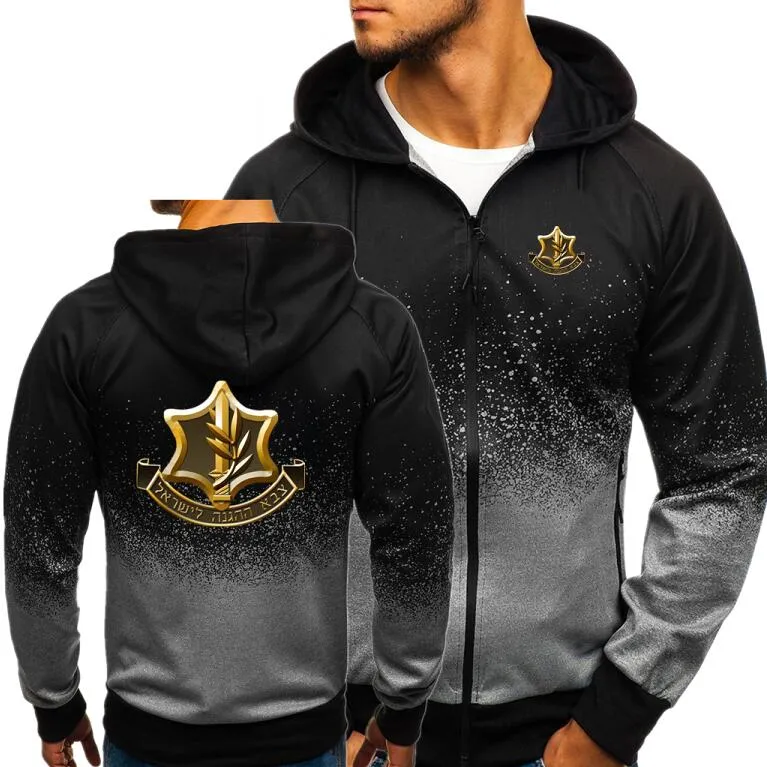 Navy seals Autumn Men Hoodies Zipper Gradient Sweatshirt