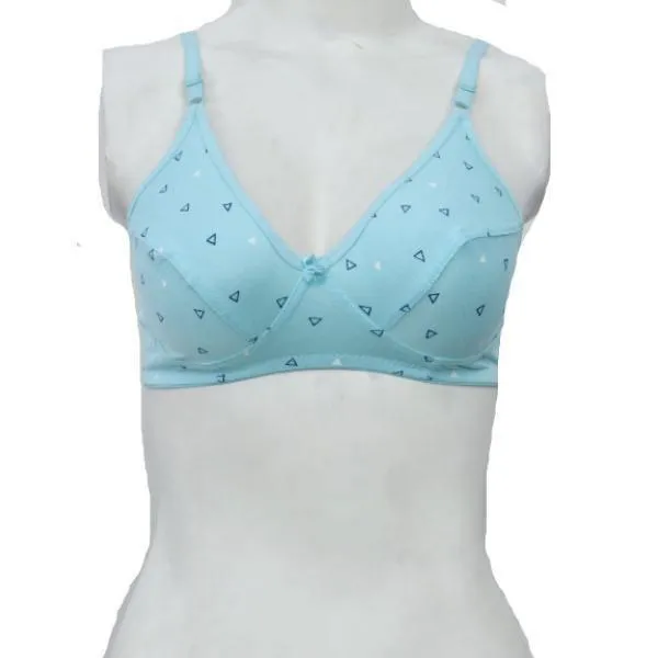 Pack Of 2 Printed Stretchable High Quality Cotton Bra For Women