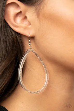 Paparazzi Just ENCASE You Missed It Silver Earrings