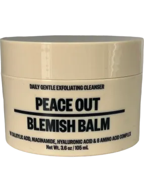 Peace Out Blemish Balm Daily Gentle Exfoliating Cleanser BNIB 105ml