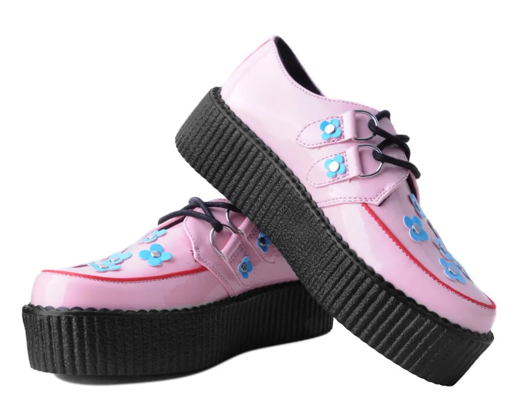 Pink & Blue Patent Flower Viva Mondo Creeper