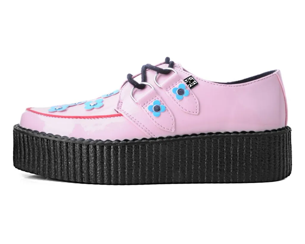 Pink & Blue Patent Flower Viva Mondo Creeper