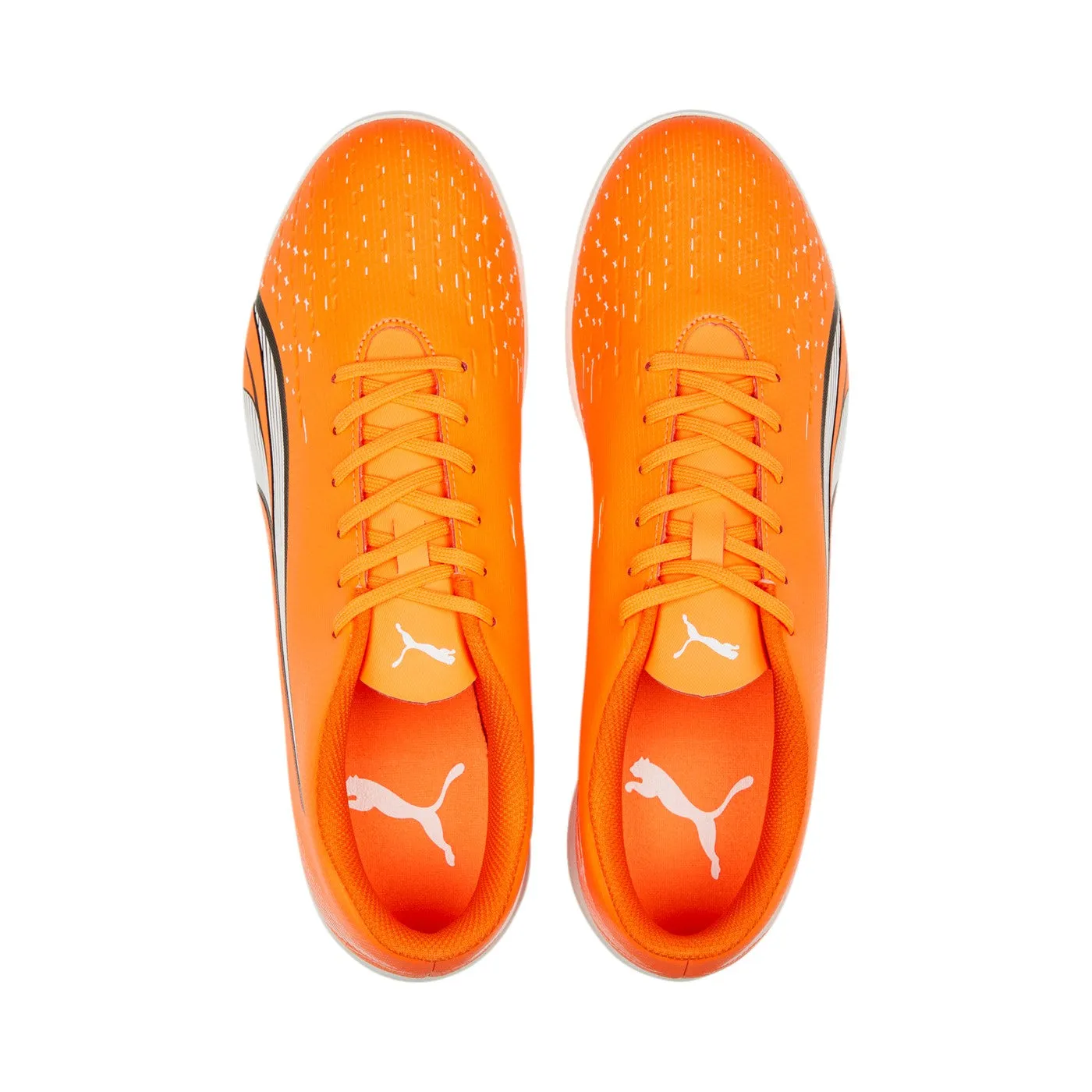 Puma men's soccer shoe Ultra Play TT 107226 01 orange-white