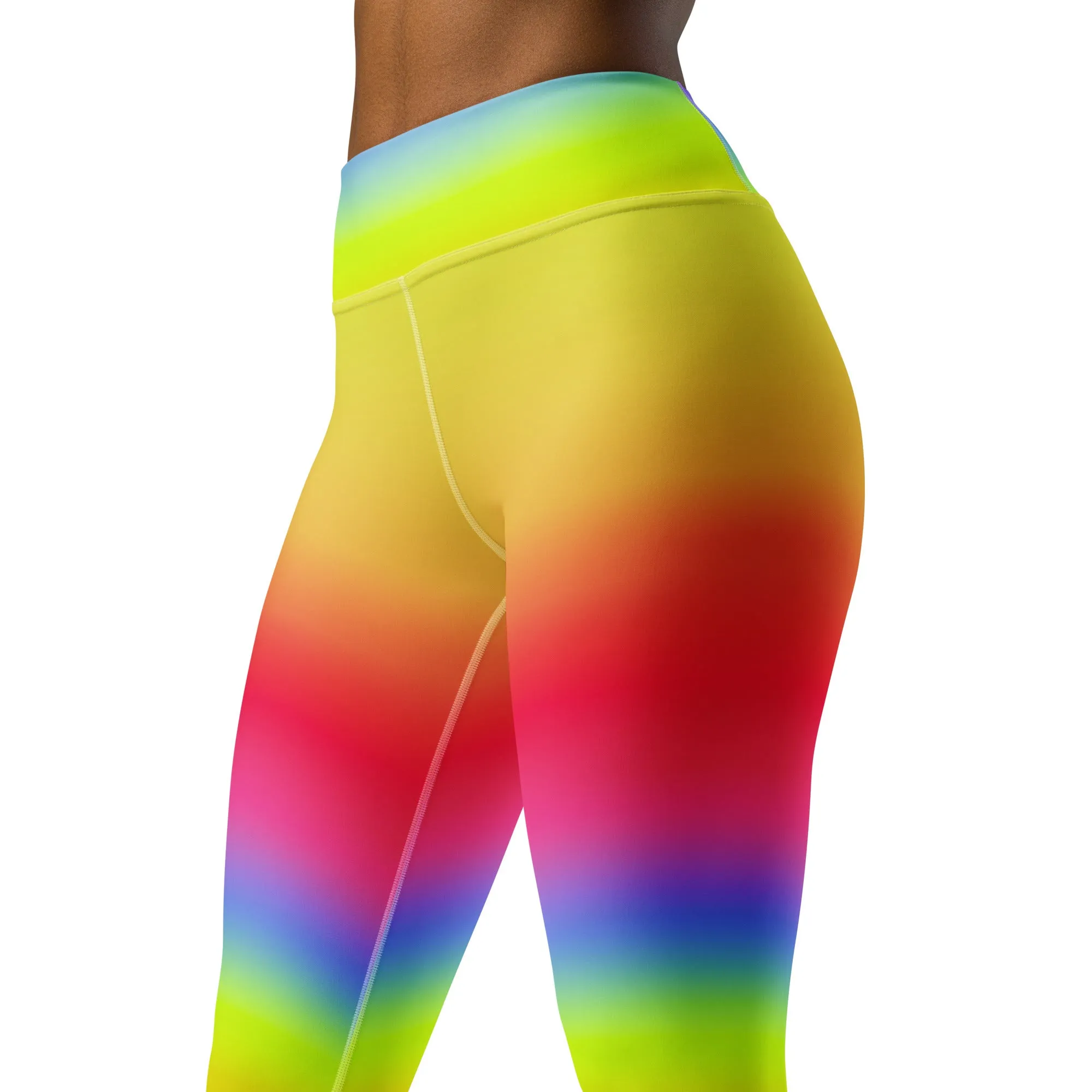 Rainbow Gradient Yoga Leggings