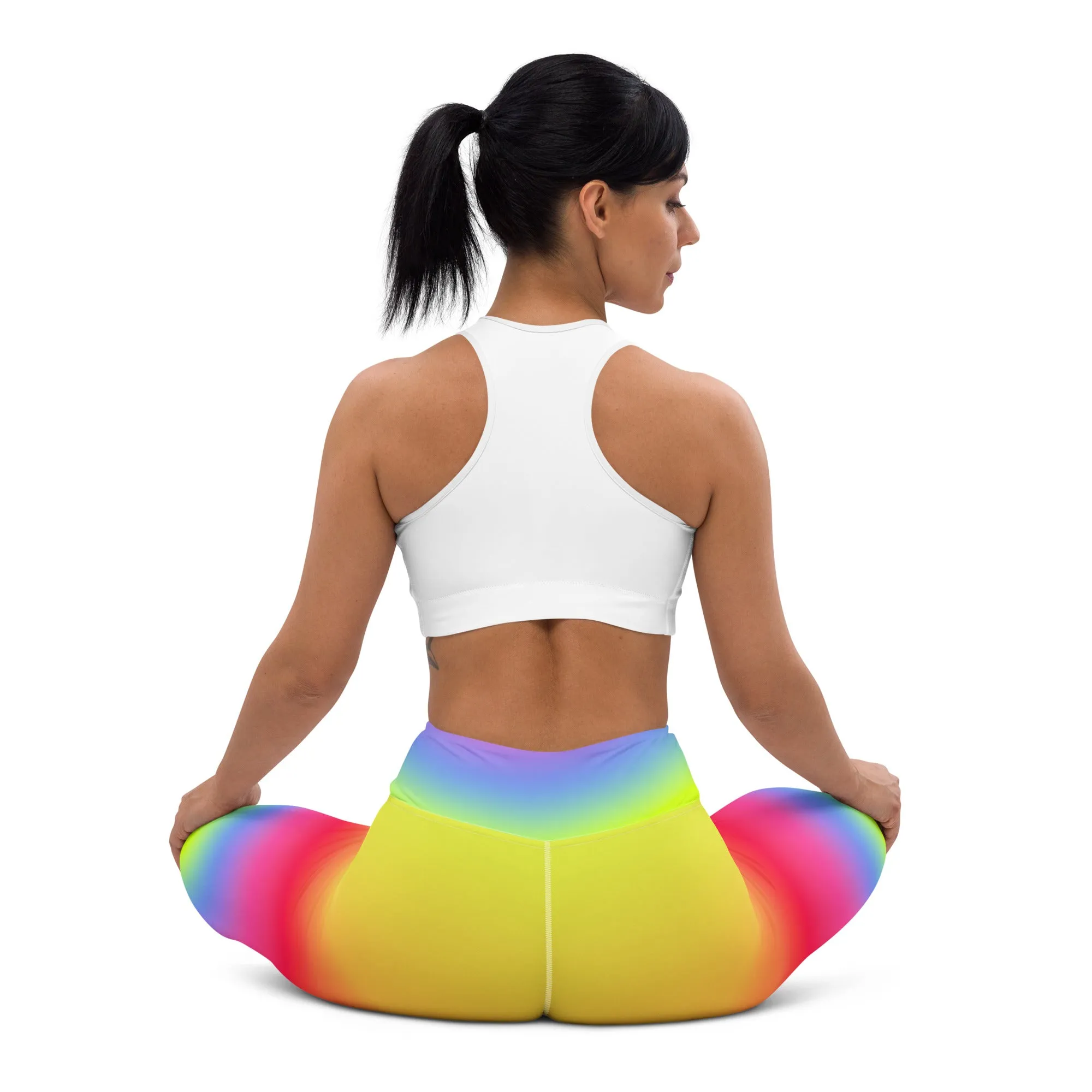 Rainbow Gradient Yoga Leggings