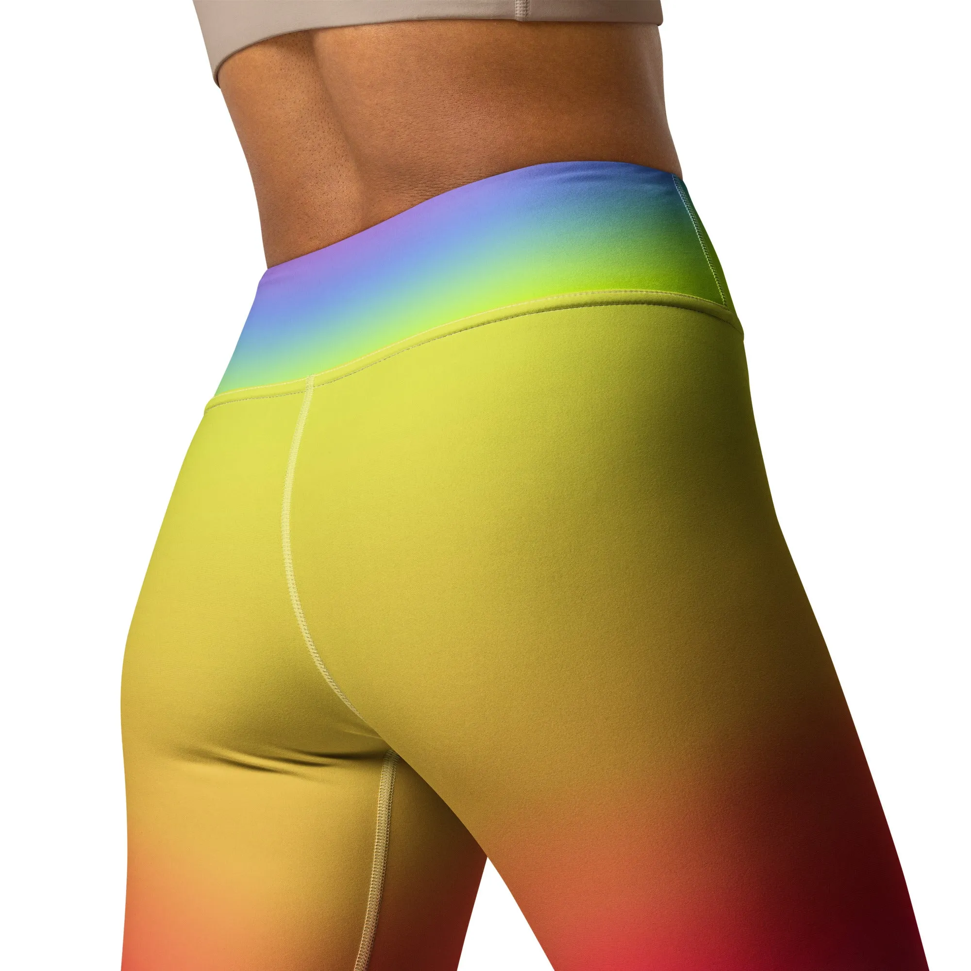 Rainbow Gradient Yoga Leggings