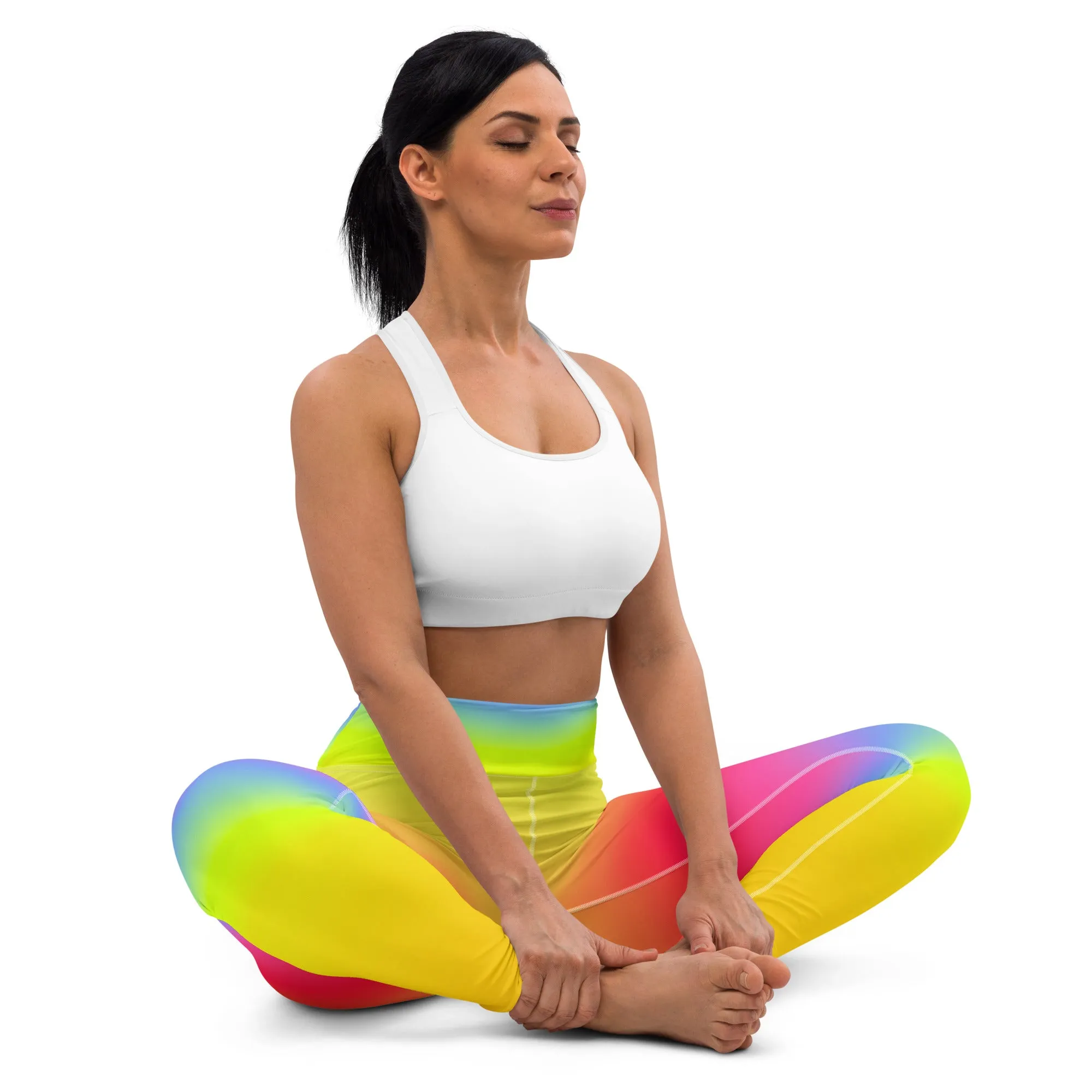 Rainbow Gradient Yoga Leggings