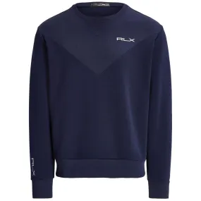 RLX Double Knit Crew Neck Pullover French Navy - AW23