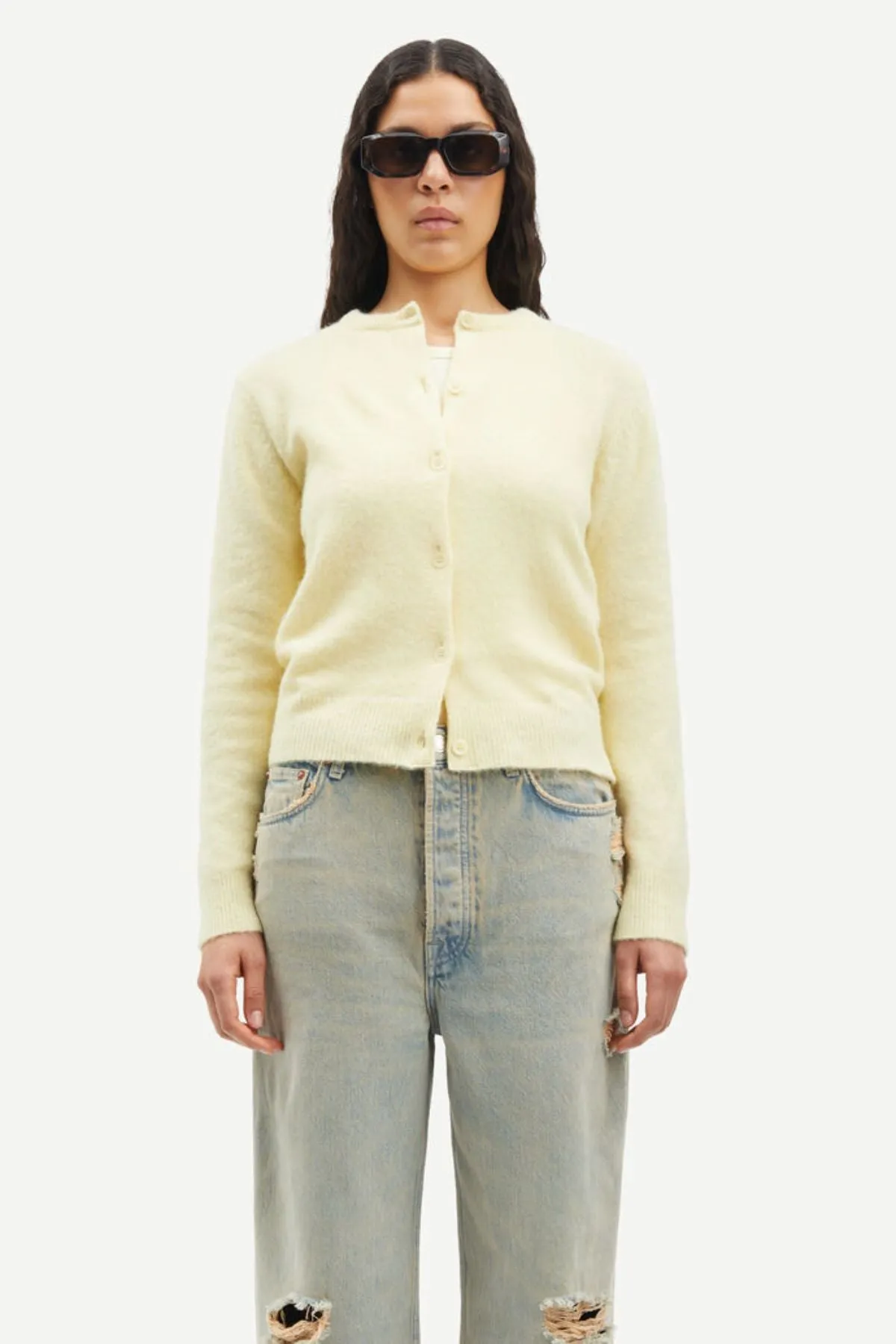 Samse Samse Nor Short Cardigan - Pear Sorbet