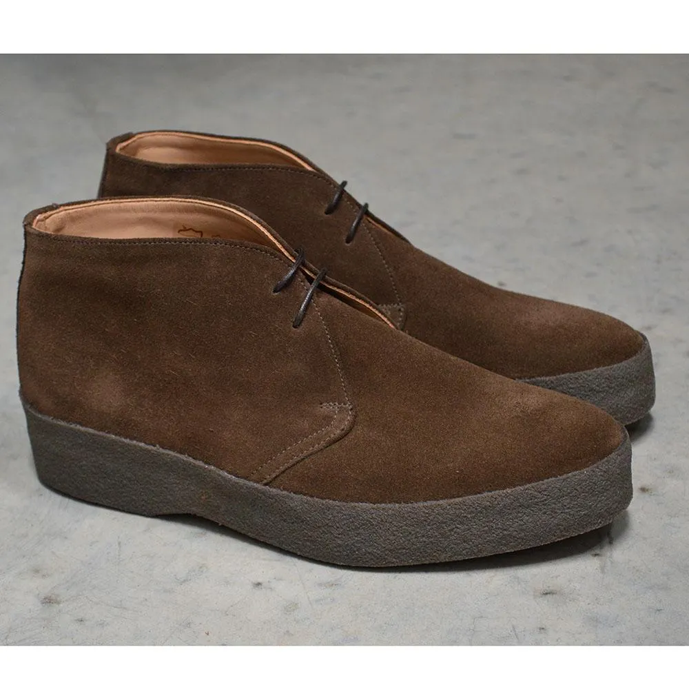 Sanders HI-TOP Chukka Boot - Chocolate Suede