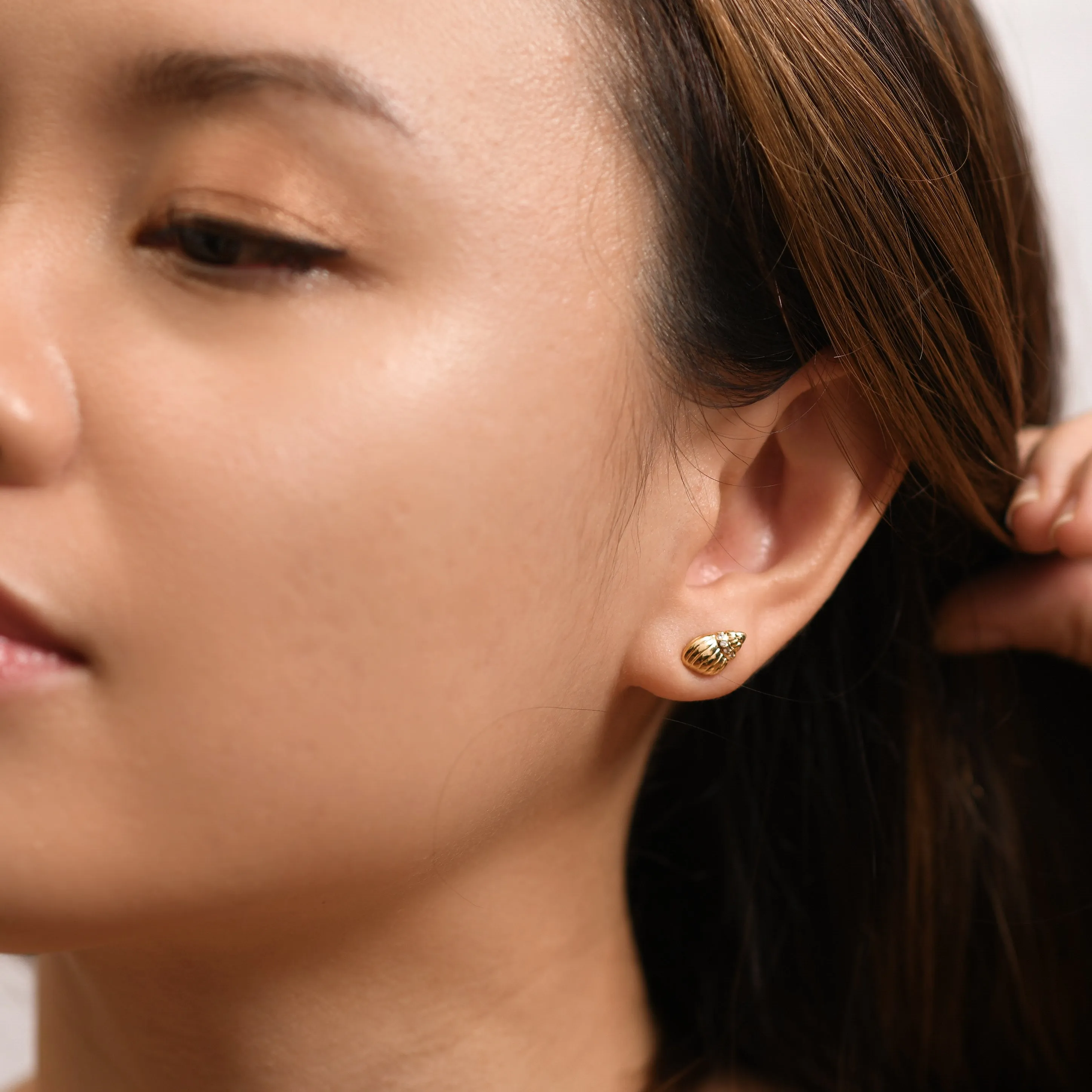 Seseh Conch Stud | Gold