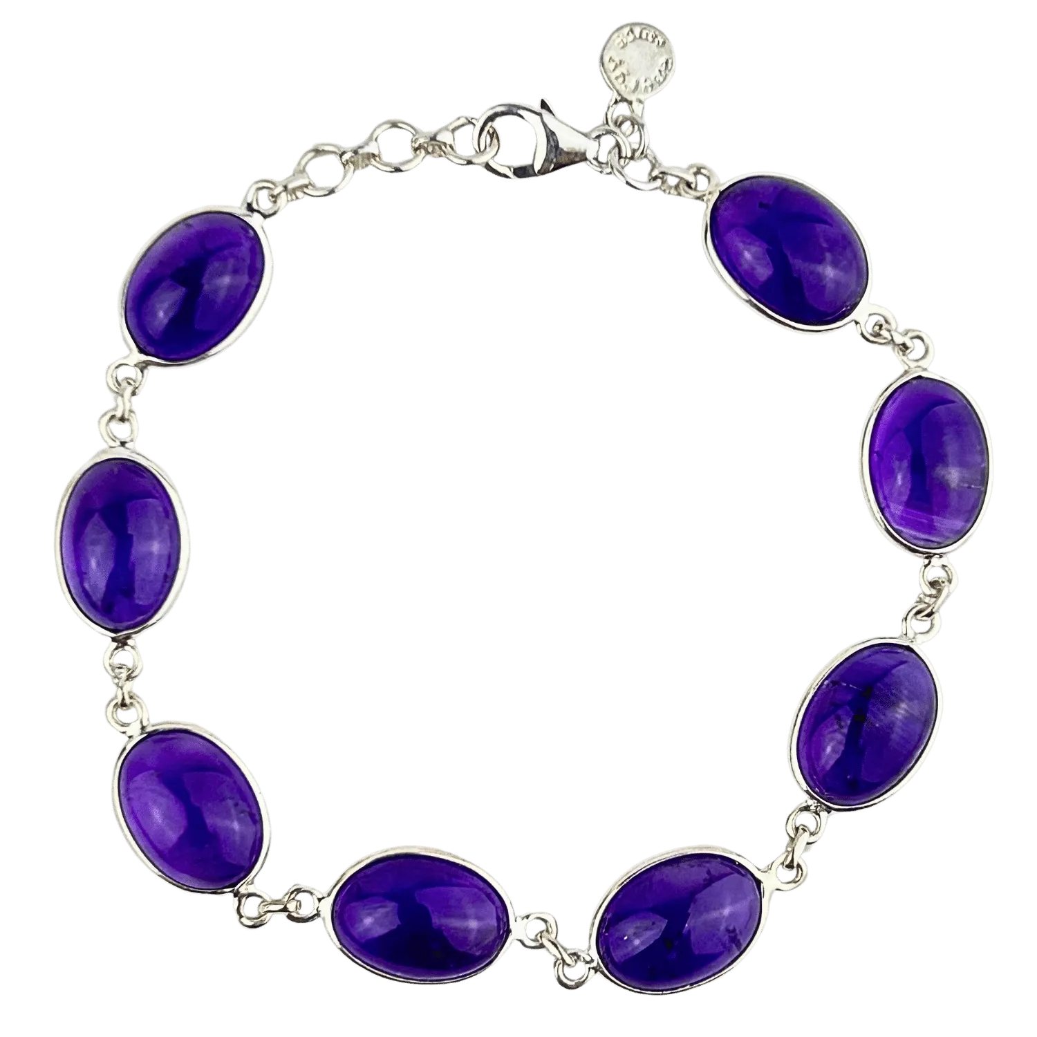 Silver Amethyst Bracelet #276