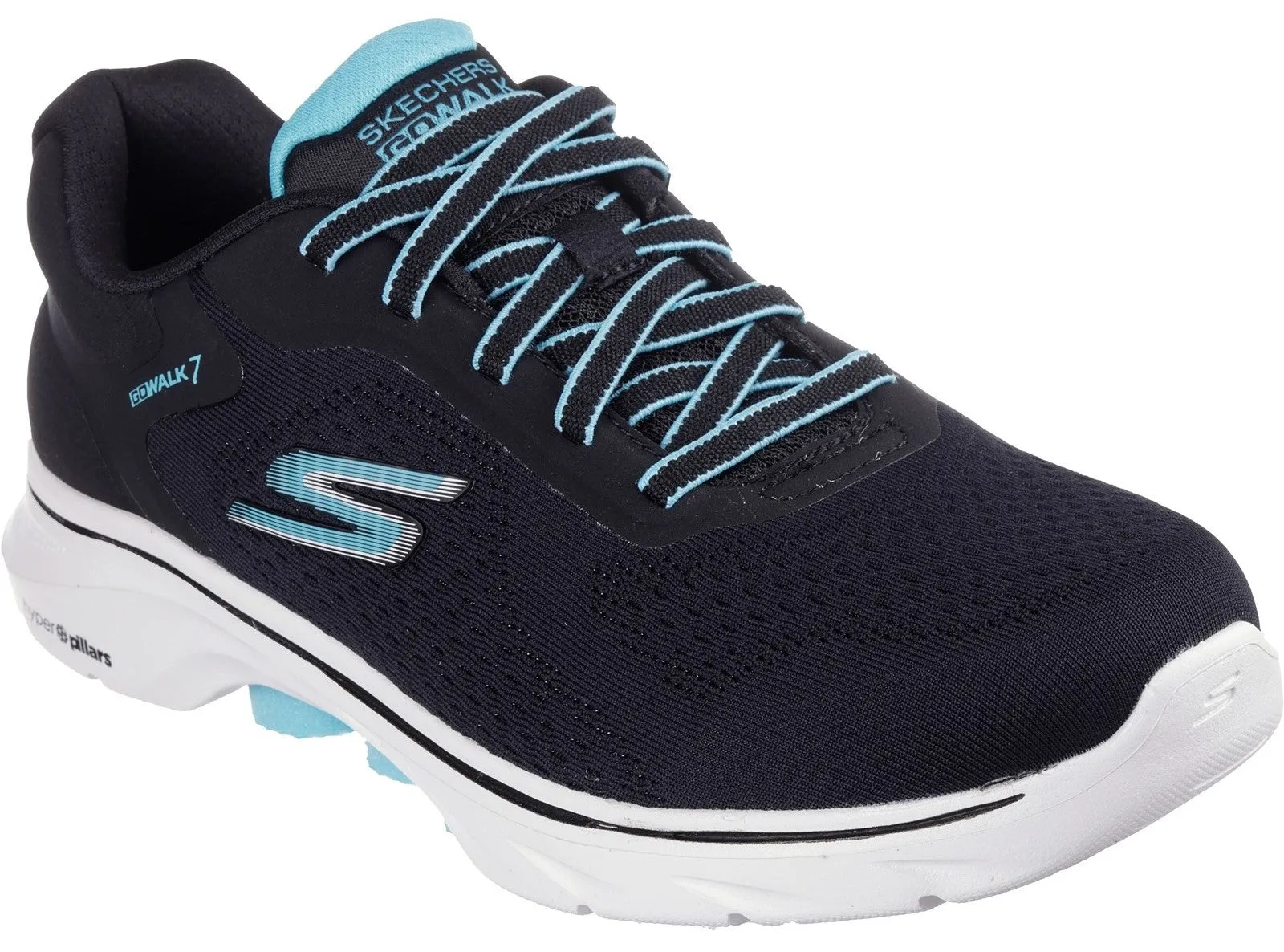 Skechers 125215 GO WALK 7 Cosmic Waves Womens Lace Up Trainer