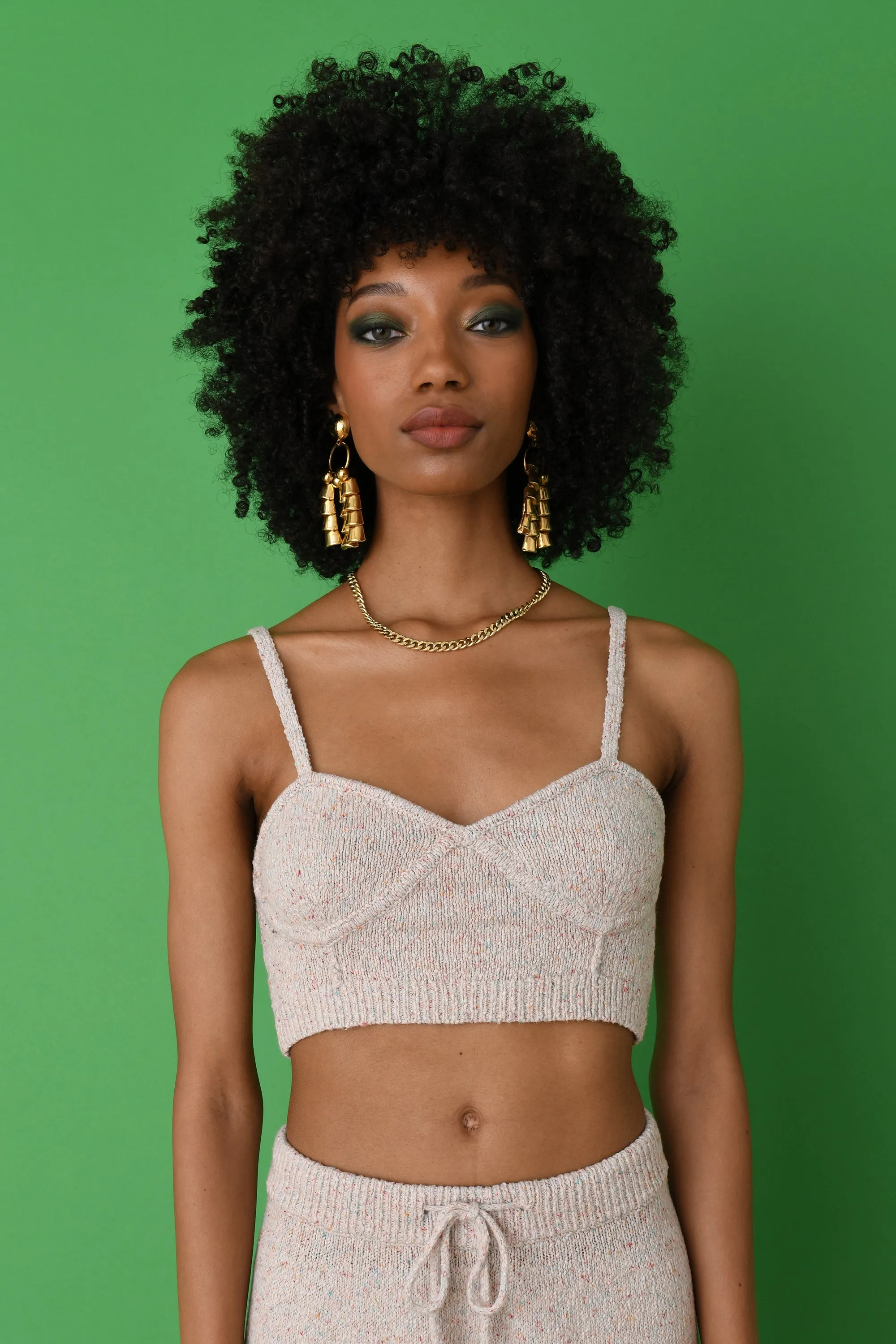 Speckled Linen Bralet