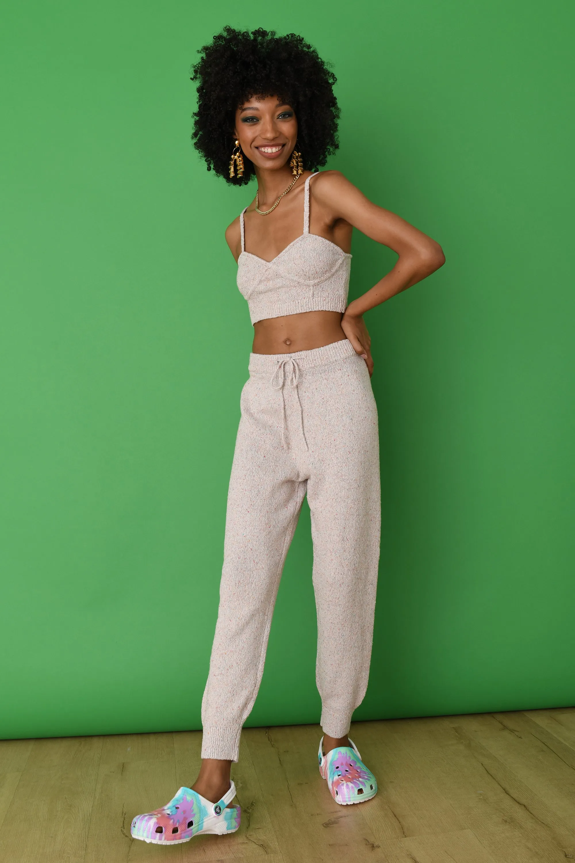 Speckled Linen Bralet