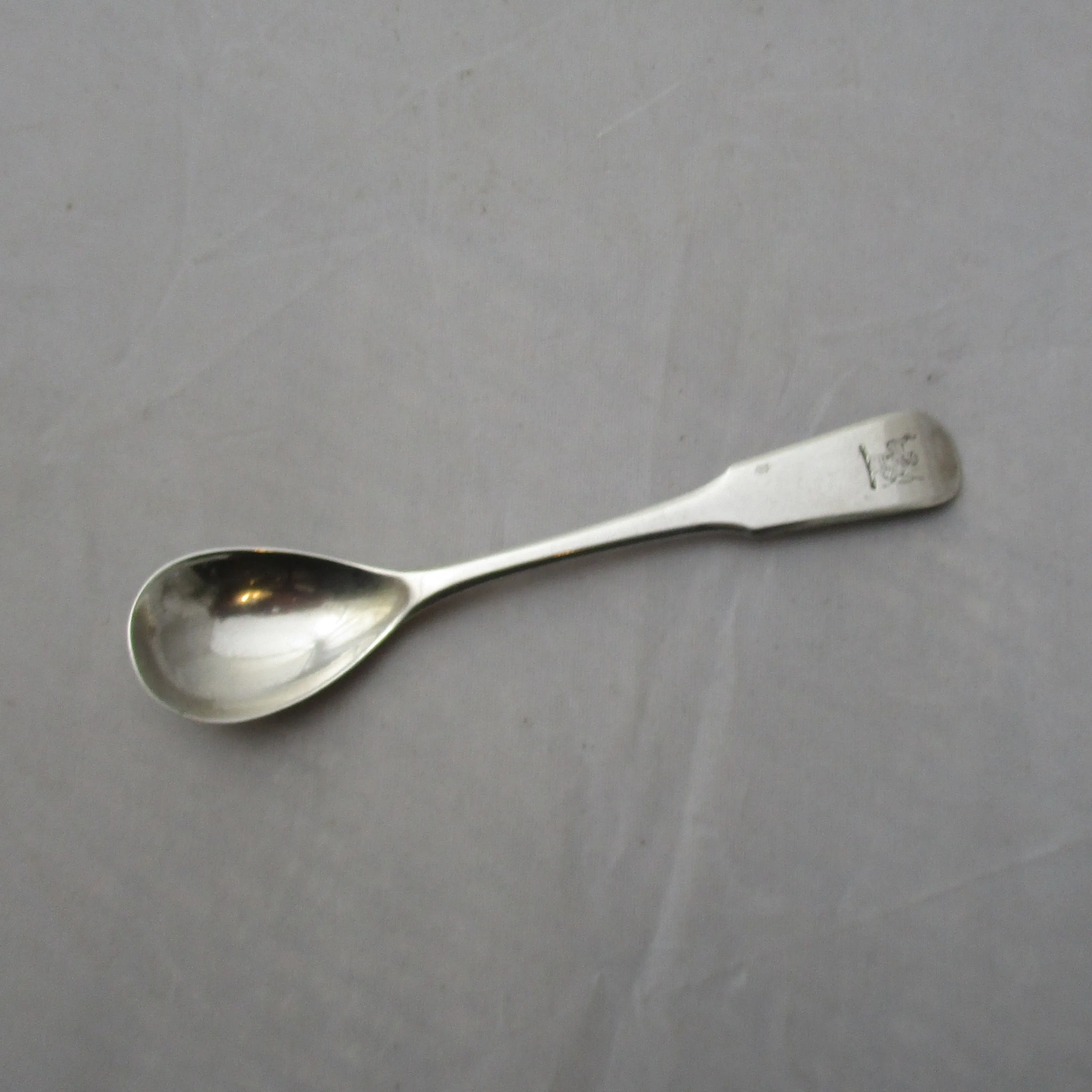 Sterling Silver Condiment Spoon Antique Georgian Edinburgh 1814