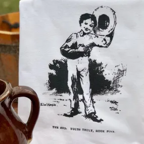 The Mark Twain's Huckleberry Finn Tea Towel