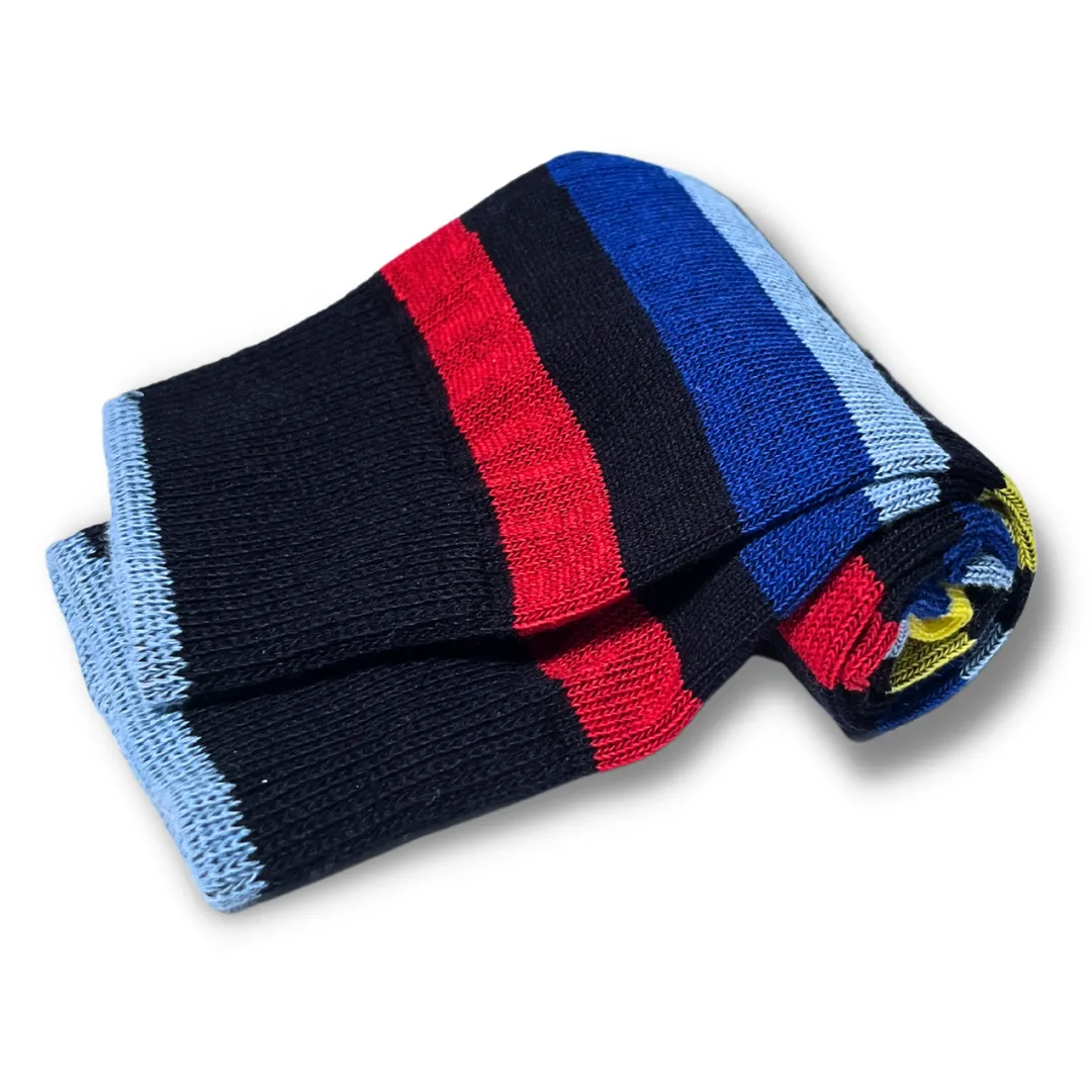 Vannucci Boys Striped Blue/Yellow Socks _SS1210