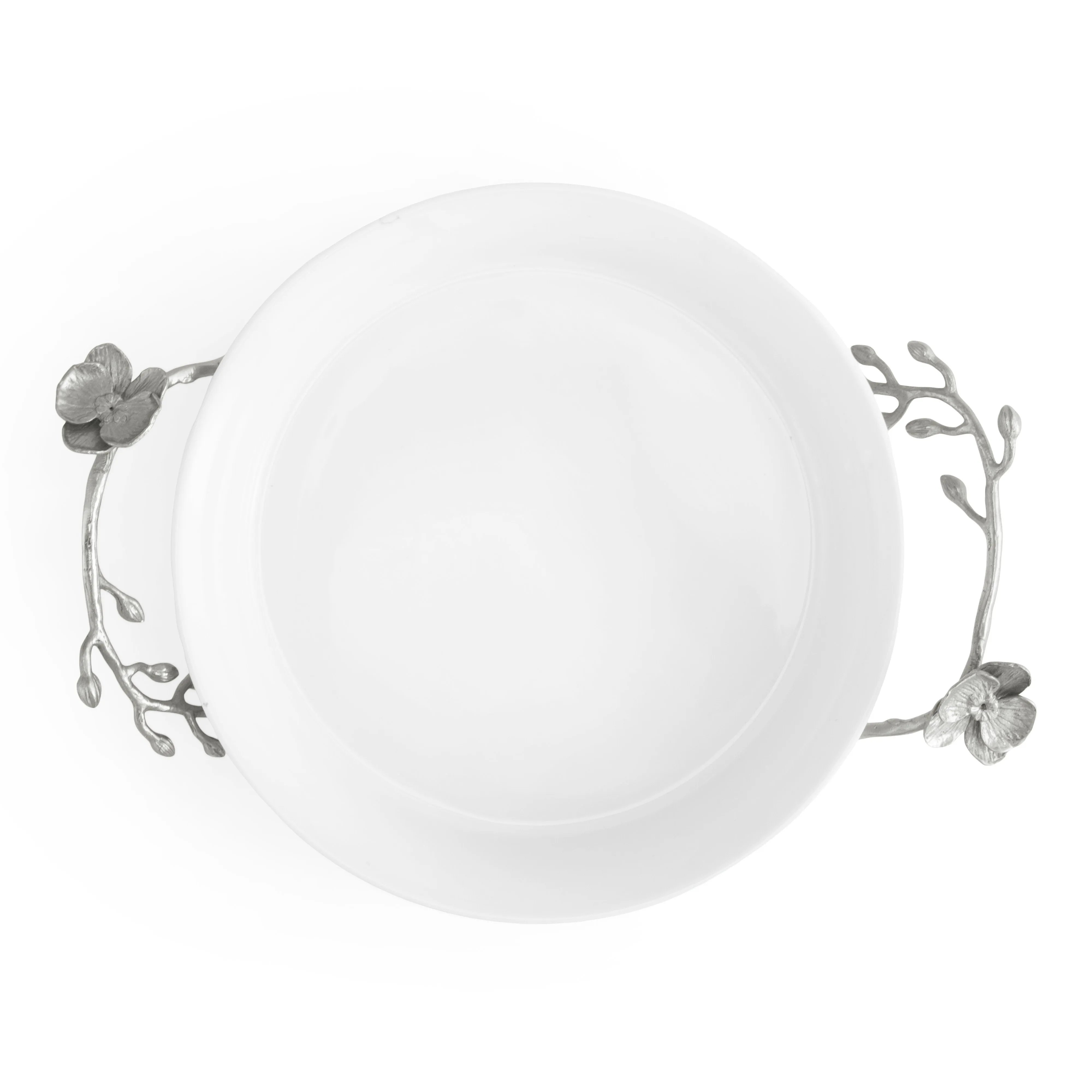 White Orchid Pie Dish