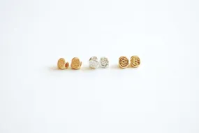 Wholesale 5 pieces Tiny nuggets bead - Vermeil Gold, 22k Gold plated over 925 Sterling Silver, irregular beads, faceted gold beads, flower beads, 444