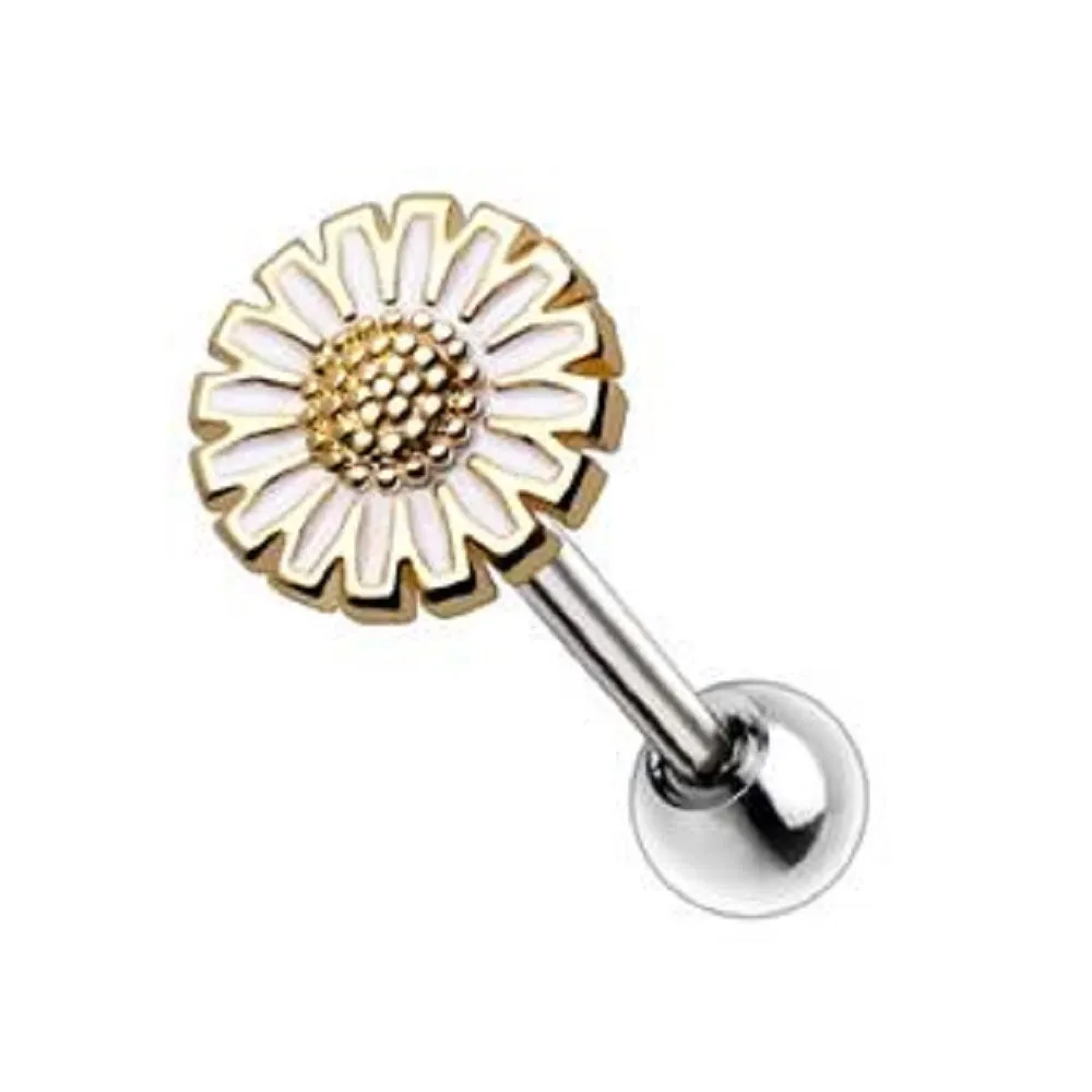 WILDKLASS Gold Plated Wild Yellow Daisy Cartilage Earring